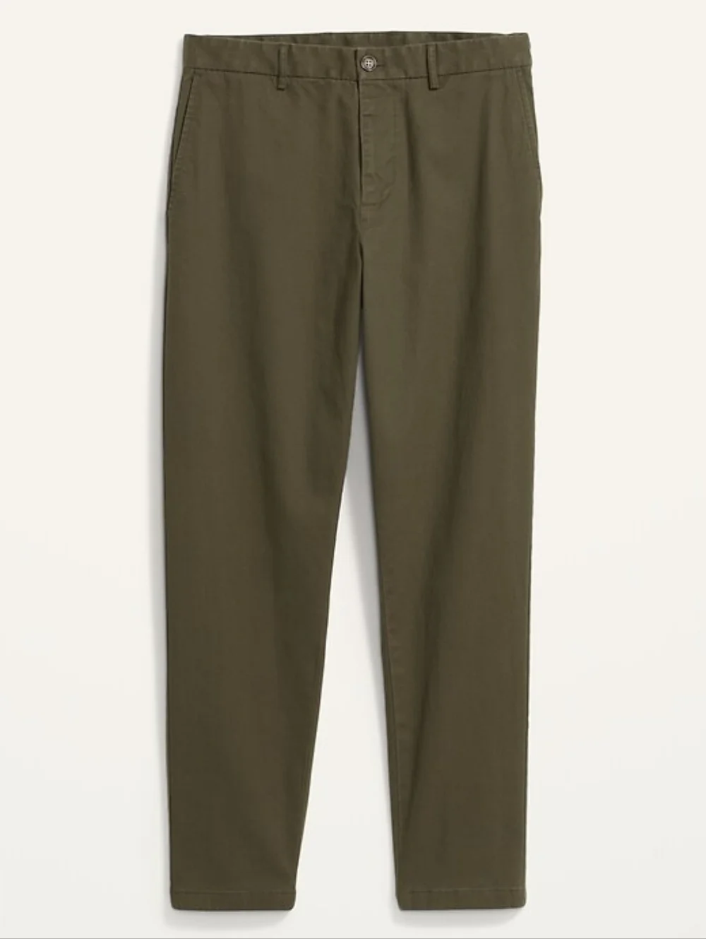 Old Navy Olive Green Loose Taper Built-In Flex Chino Ankle Pants Size 33x32 - Picture 3 of 15